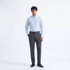 River Island Men's Light Blue Slim Fit Shirt