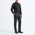 Cedar Wood State Slim Fit Long Sleeve Shirt — Jet Black