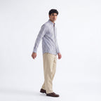 MASSIMO DUTTI Men's Striped Button Down Shirt