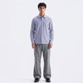 Dunnes Stores Men's Blue Striped Stretch Shirt