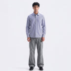 Dunnes Stores Men's Blue Striped Stretch Shirt