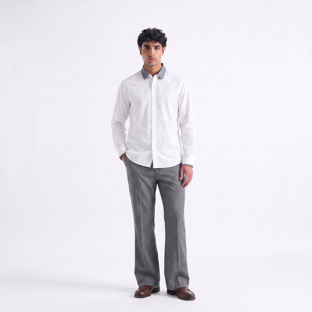 CALVIN KLEIN Men's 100% Cotton Dress Shirt