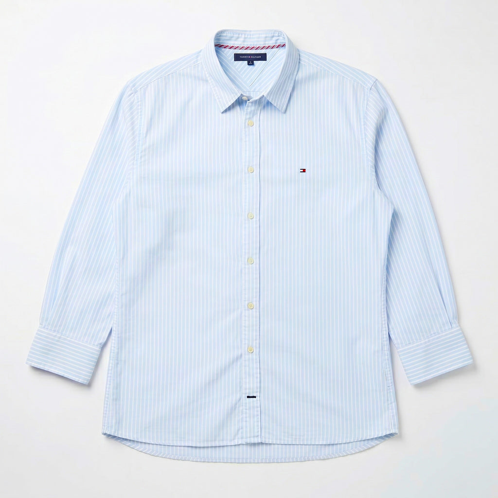 Tommy Hilfiger Sky Blue Pinstripe Button-Down