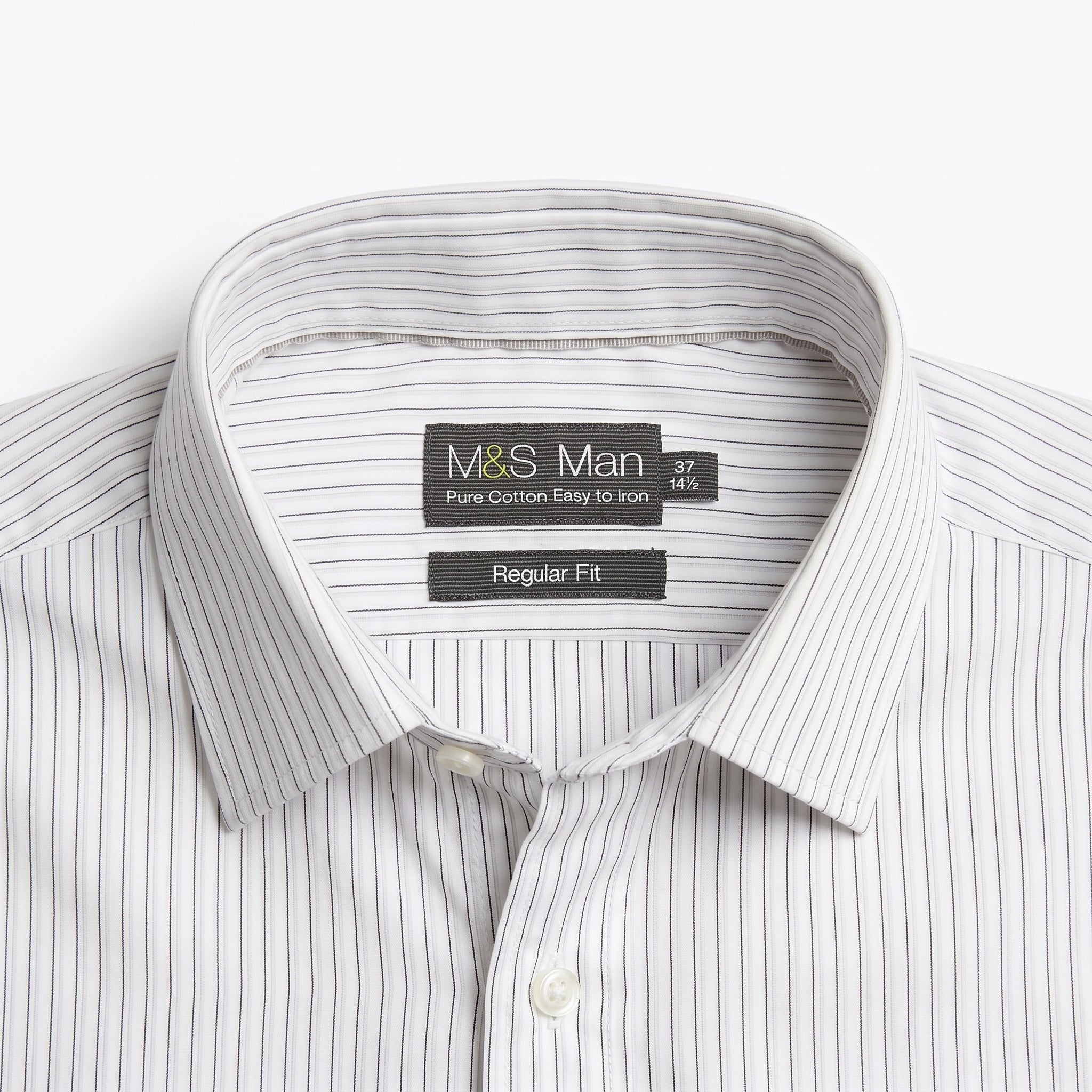 M&S Man Pure Cotton Striped Shirt