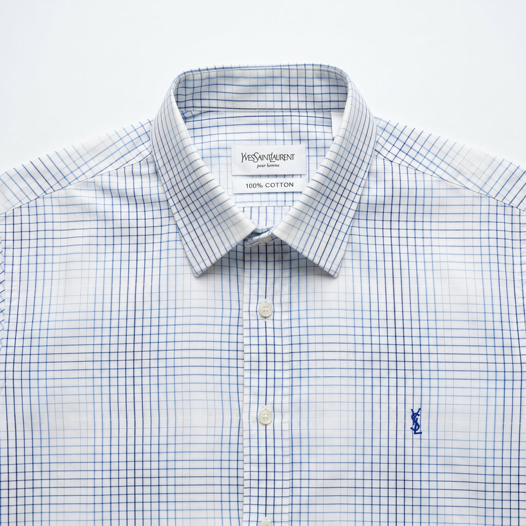 Yves Saint Laurent Pour Homme Grid Check Shirt