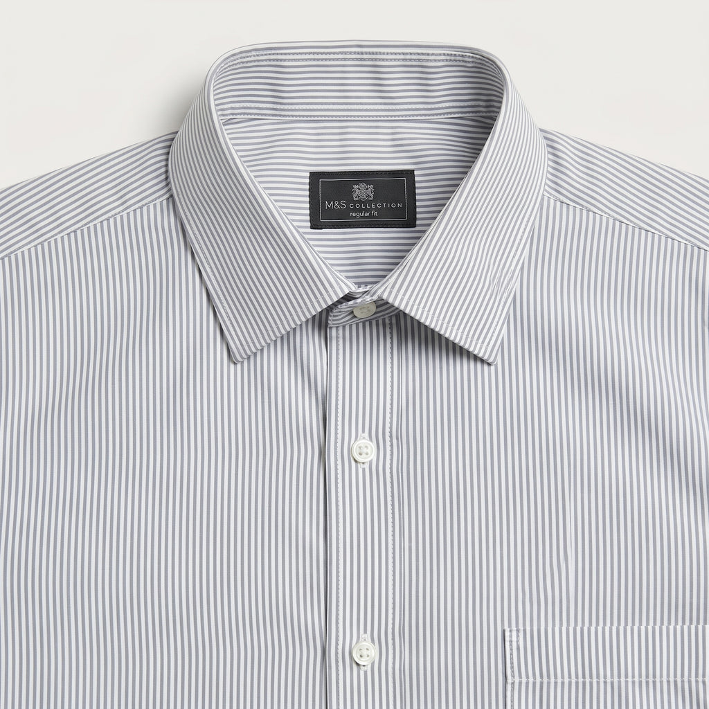 M&S Collection Regular Fit Striped Shirt
