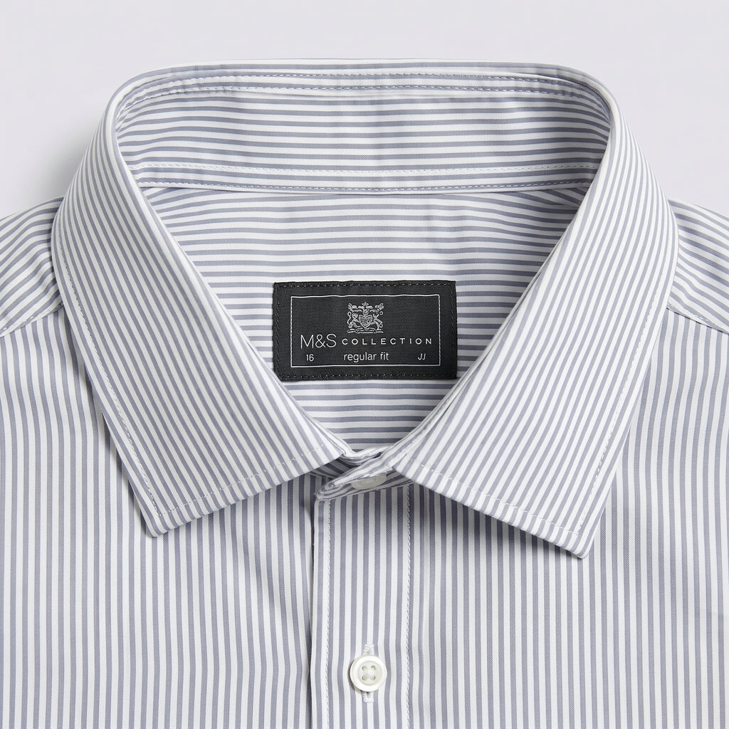 M&S Collection Regular Fit Striped Shirt