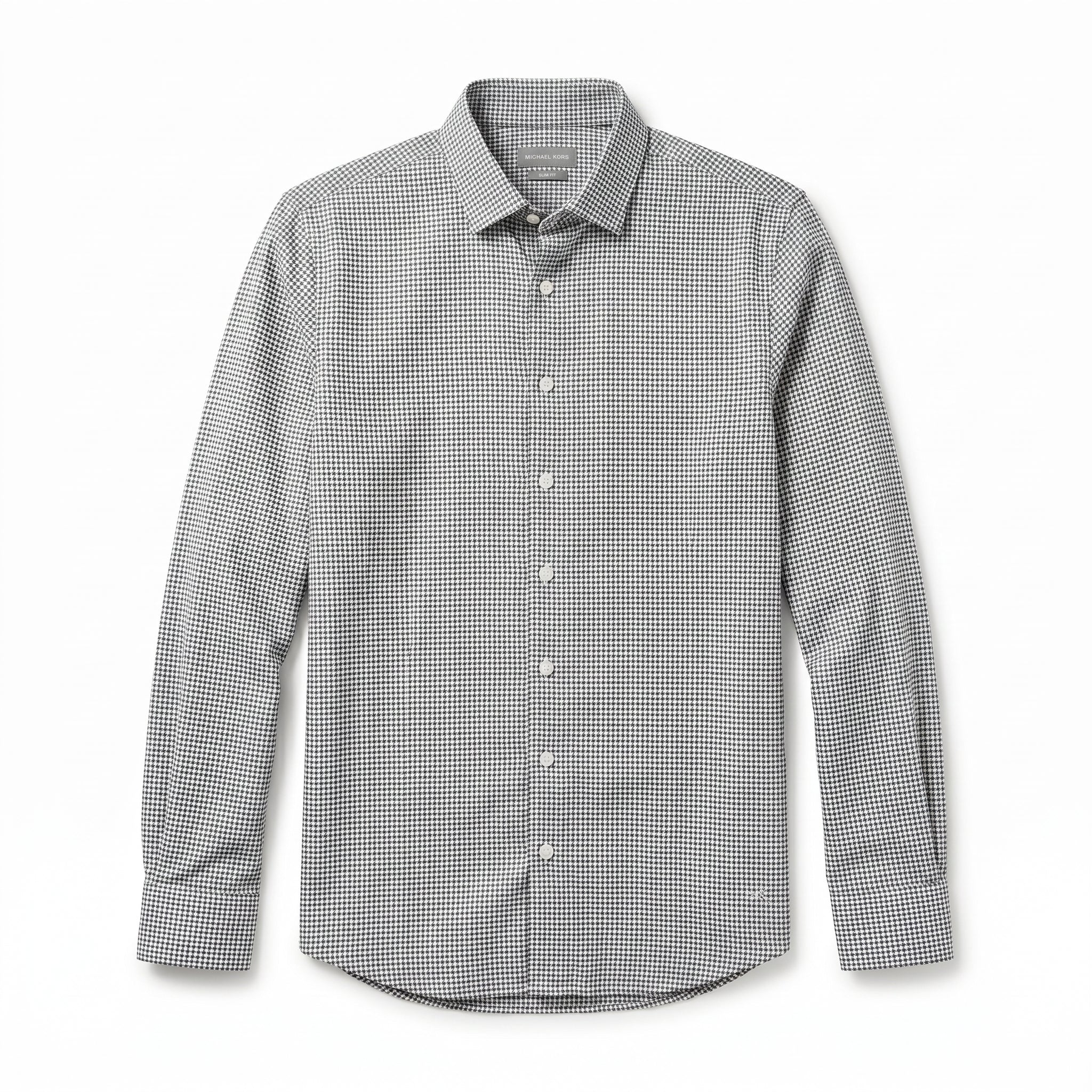 Michael Kors Slim Fit Houndstooth Shirt
