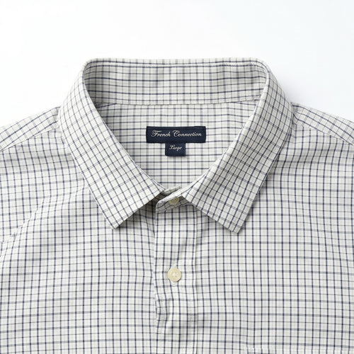 French Connection Embroidered Crest Check Shirt