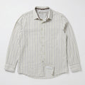 Rocha John Rocha Earth-Tone Multi-Stripe Shirt