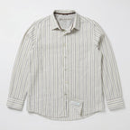 Rocha John Rocha Earth-Tone Multi-Stripe Shirt