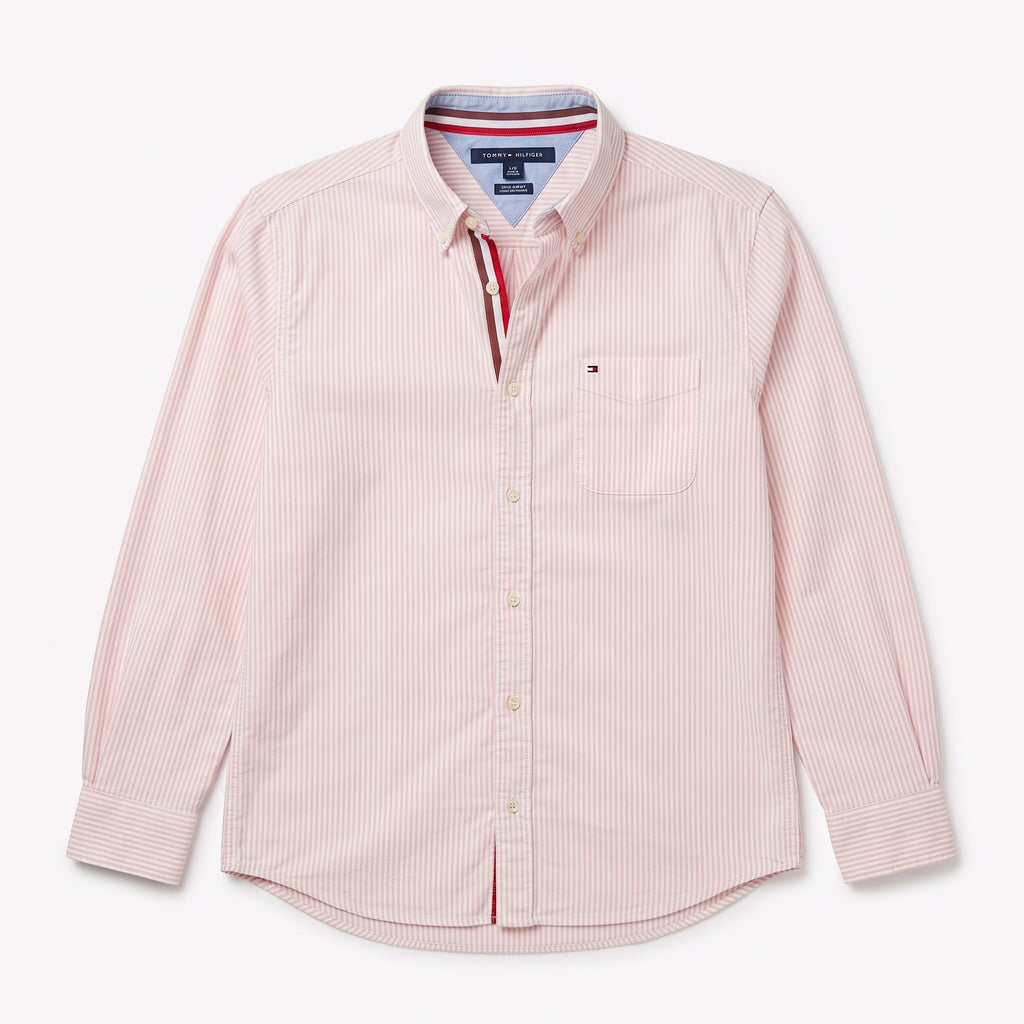 Tommy Hilfiger Rose Pinstripe Button-Down
