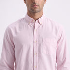Debenhams Pink Striped Classic Fit Shirt
