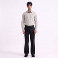 Rocha John Rocha Earth-Tone Multi-Stripe Shirt