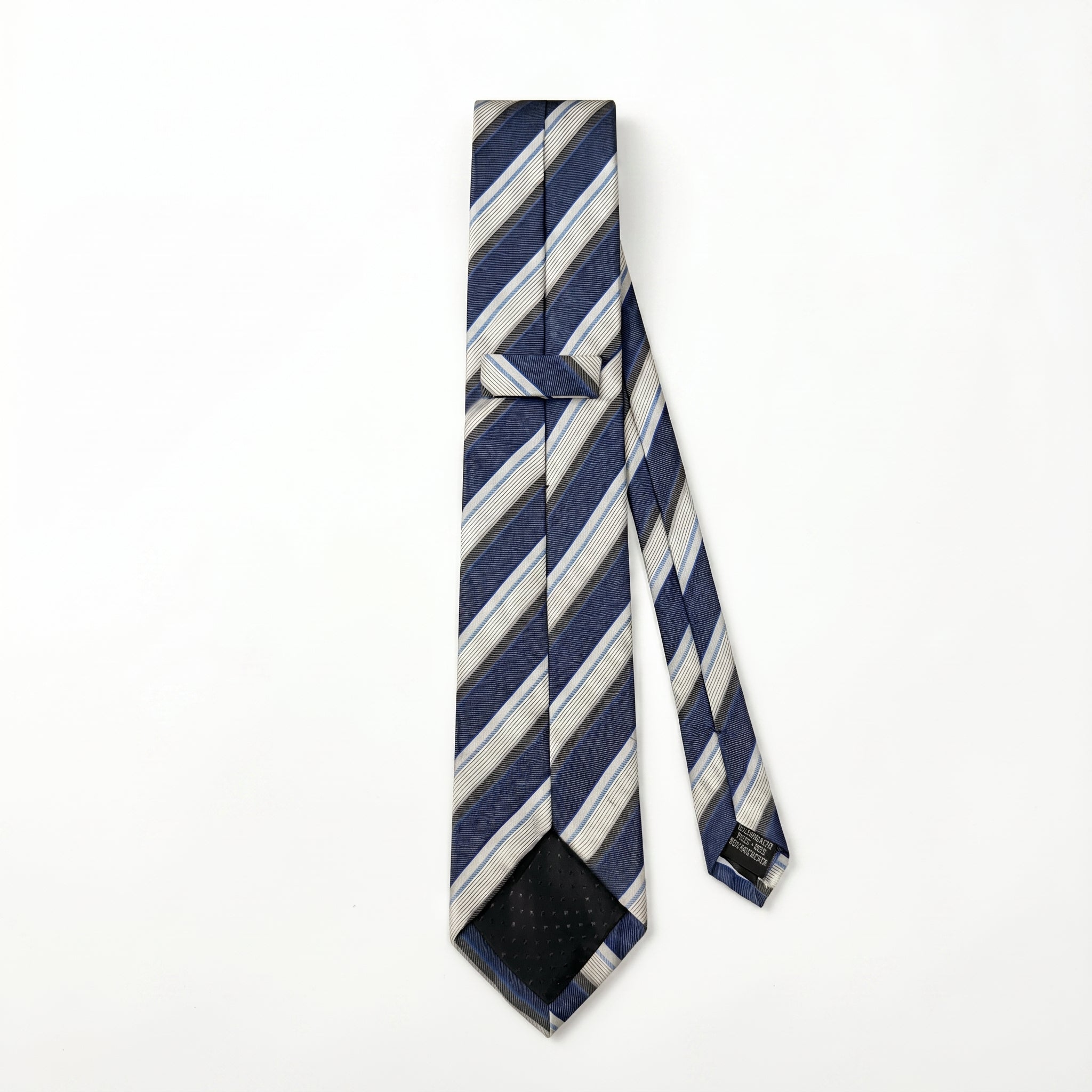 Matalan Retails British Classic Blue &amp; Slate Multi-Stripe Tie