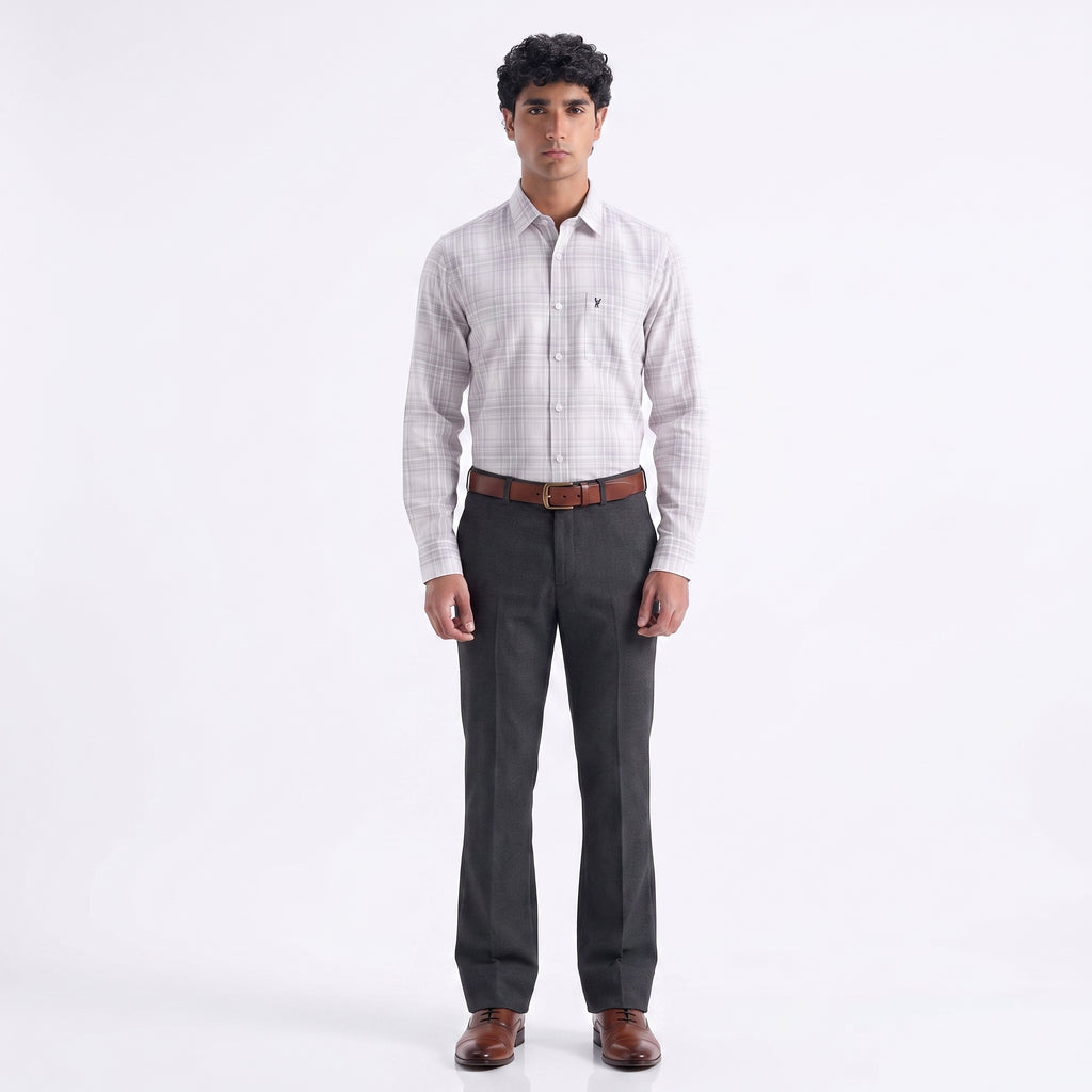 Yves Saint Laurent Pour Homme Grid Check Shirt