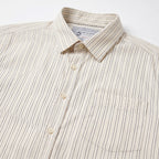 Pierre Cardin Cream Striped Casual Shirt