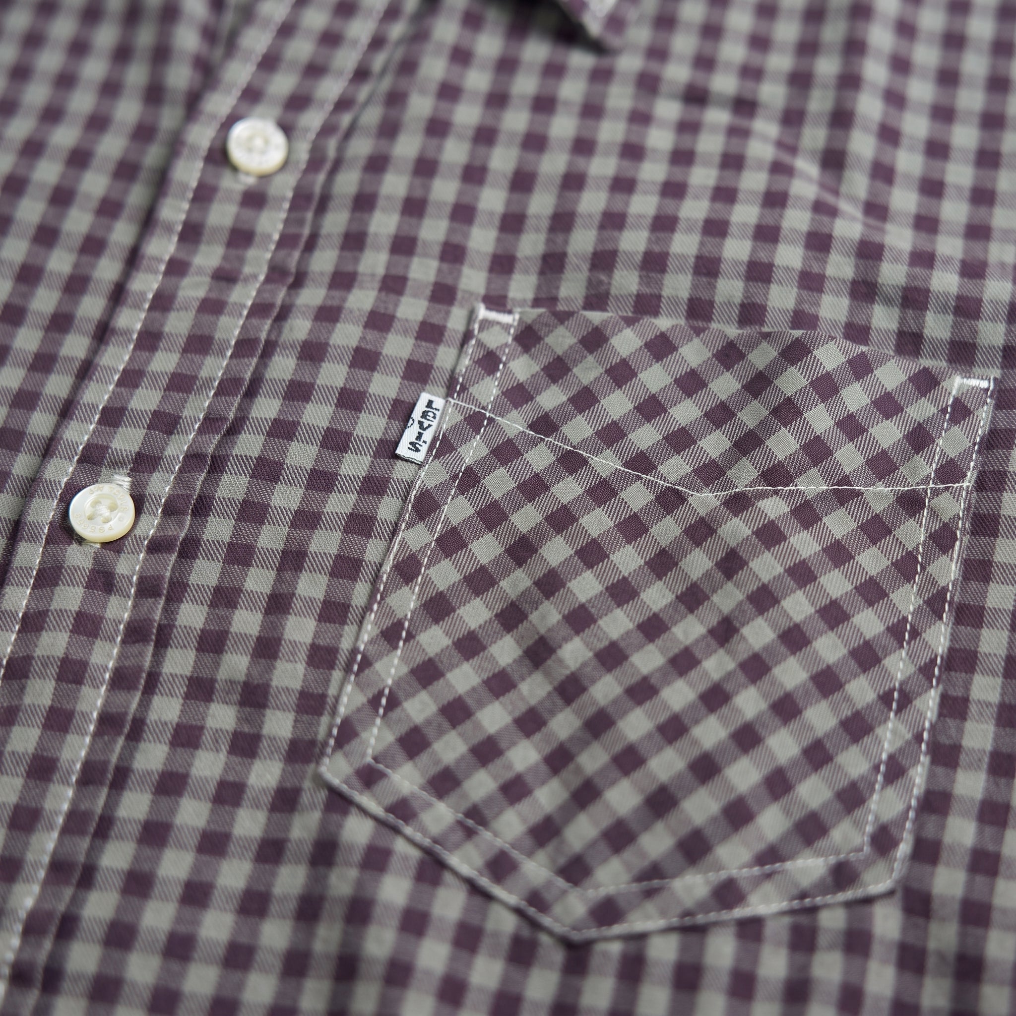 Levi's Men's Gingham Checked Shirt