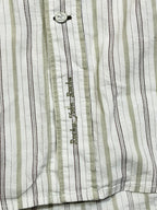 Rocha John Rocha Earth-Tone Multi-Stripe Shirt