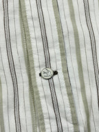 Rocha John Rocha Earth-Tone Multi-Stripe Shirt