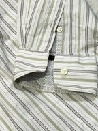 Rocha John Rocha Earth-Tone Multi-Stripe Shirt
