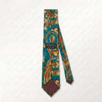 Pierre Cardin Paris Vintage Abstract Geometric Italian Silk Tie