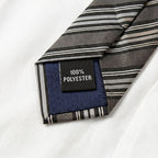 Monochrome Diagonal Multi-Stripe Sleek Tie