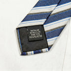 Matalan Retails British Classic Blue &amp; Slate Multi-Stripe Tie