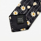Marks &amp; Spencer "St Michael" Vintage Italian Silk Daisy Tie