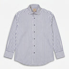 Paul Costelloe Men's Purple Striped Shirt