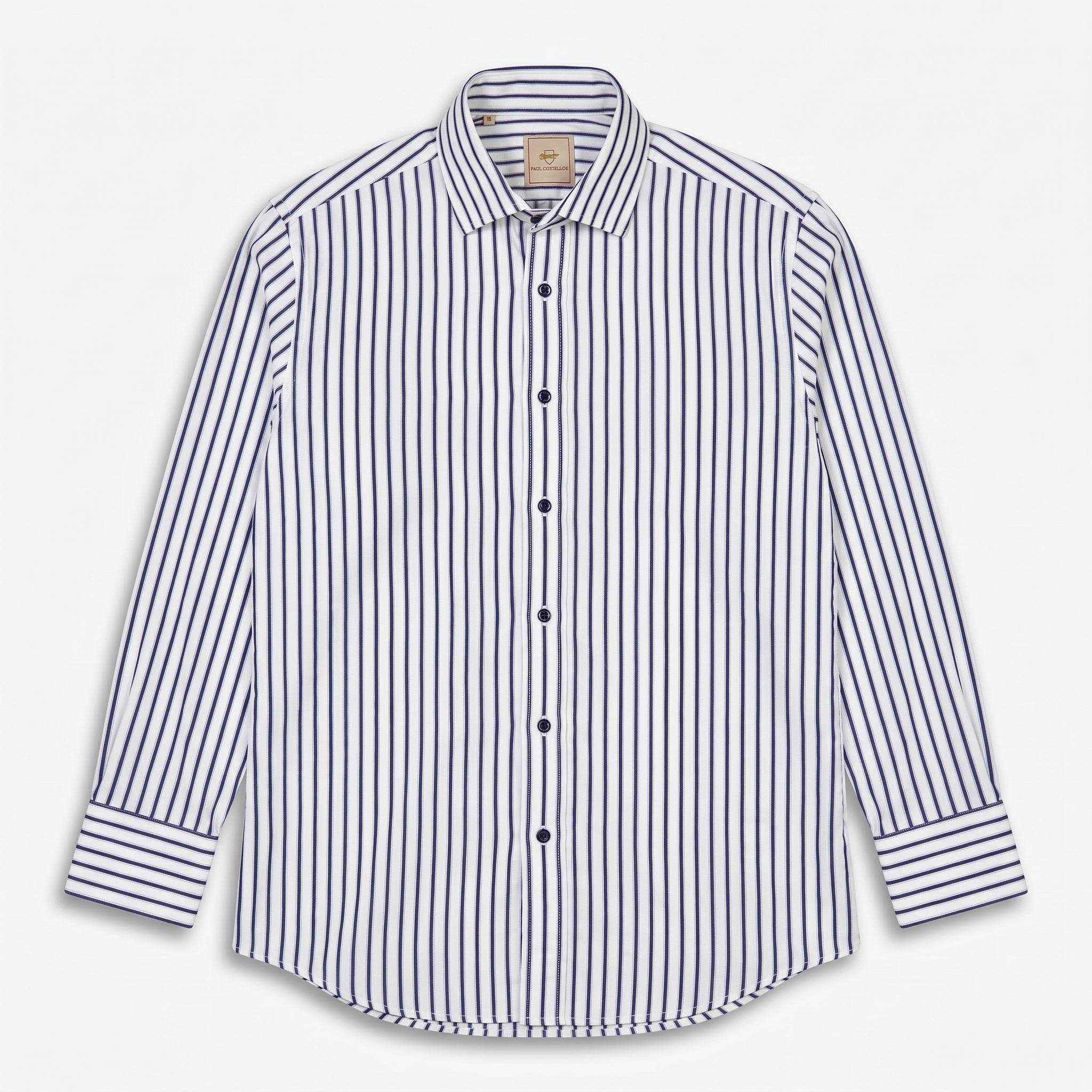 Paul Costelloe Men's Purple Striped Shirt