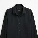 Massimo Dutti Italian Fabric Black Shirt