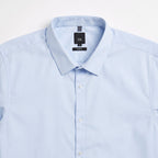 River Island Men's Light Blue Slim Fit Shirt