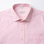 Hatico Super Cotton Pink Checked Shirt