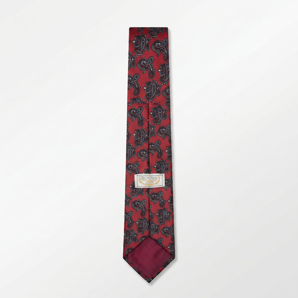 Burton Classics Vintage Burgundy Baroque Paisley Tie