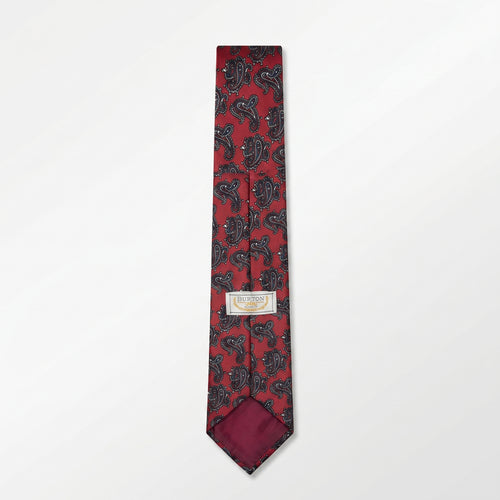 Burton Classics Vintage Burgundy Baroque Paisley Tie