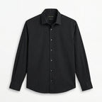 Massimo Dutti Italian Fabric Black Shirt