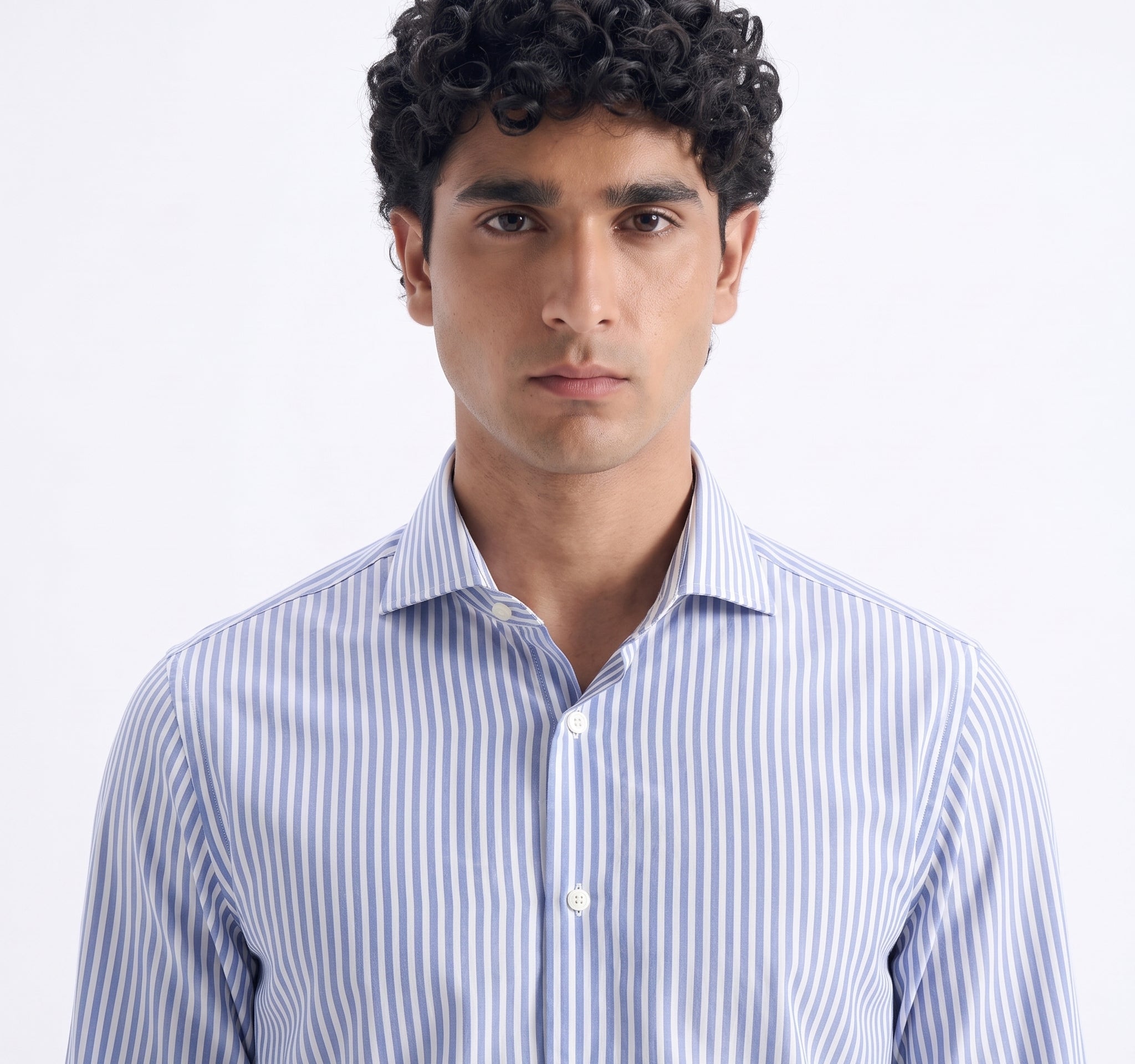 Holland Esquire Blue & White Striped Shirt