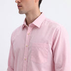 Hatico Super Cotton Pink Checked Shirt