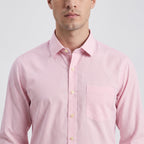 Hatico Super Cotton Pink Checked Shirt