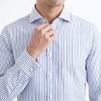 Holland Esquire Blue & White Striped Shirt