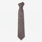 Pierre Cardin Vintage Sage Mauve Paisley Silk Tie