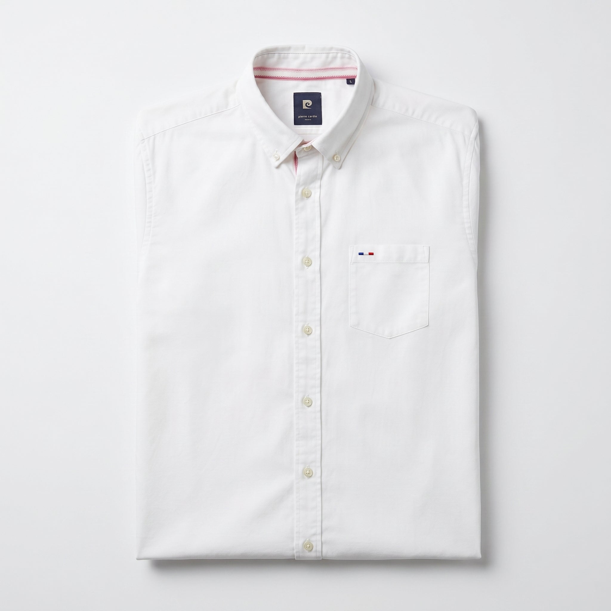 Pierre Cardin Men's White Oxford Button Down Shirt