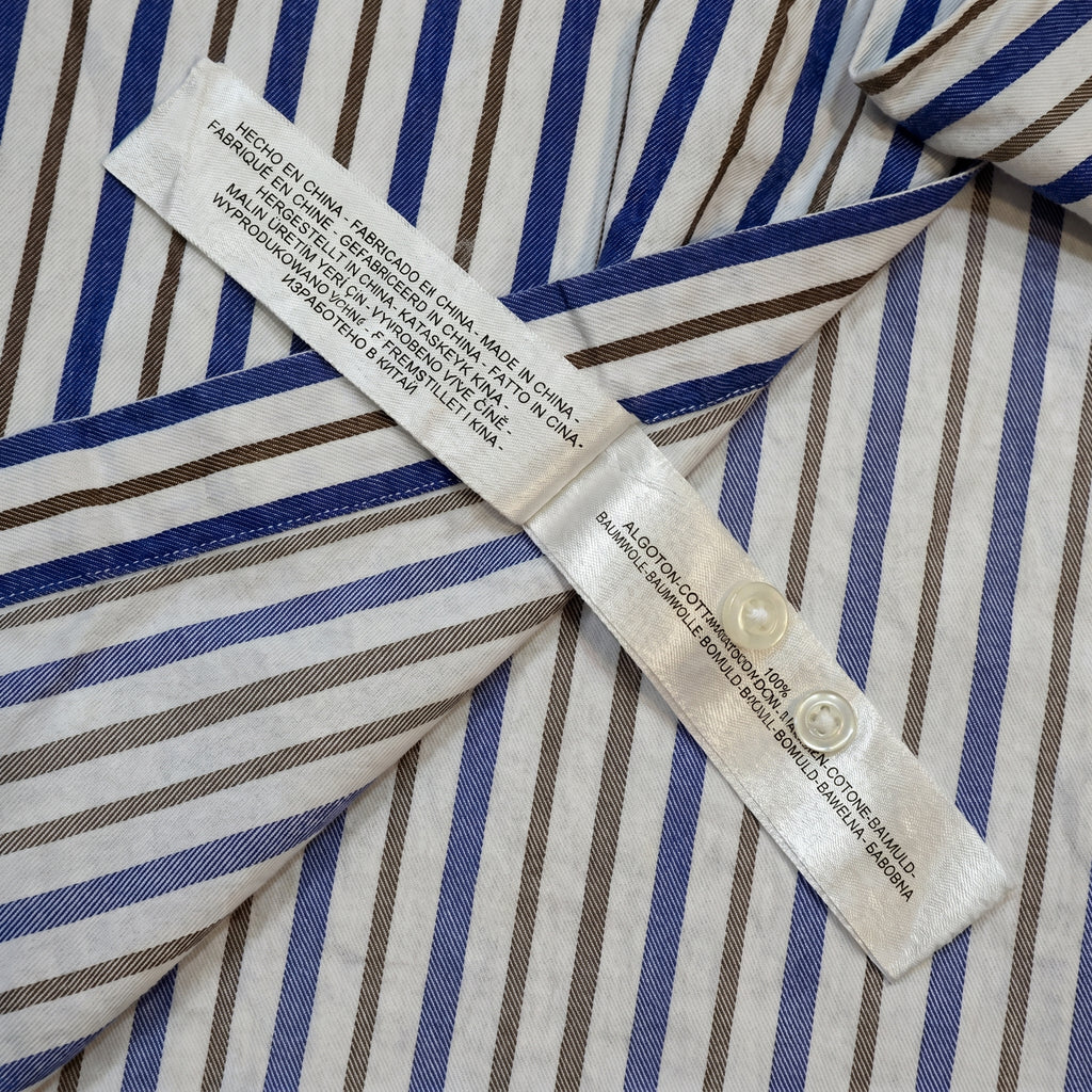 MASSIMO DUTTI Men's Striped Button Down Shirt
