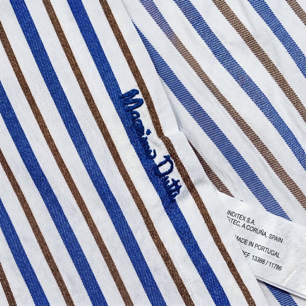 MASSIMO DUTTI Men's Striped Button Down Shirt