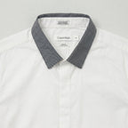 CALVIN KLEIN Men's 100% Cotton Dress Shirt