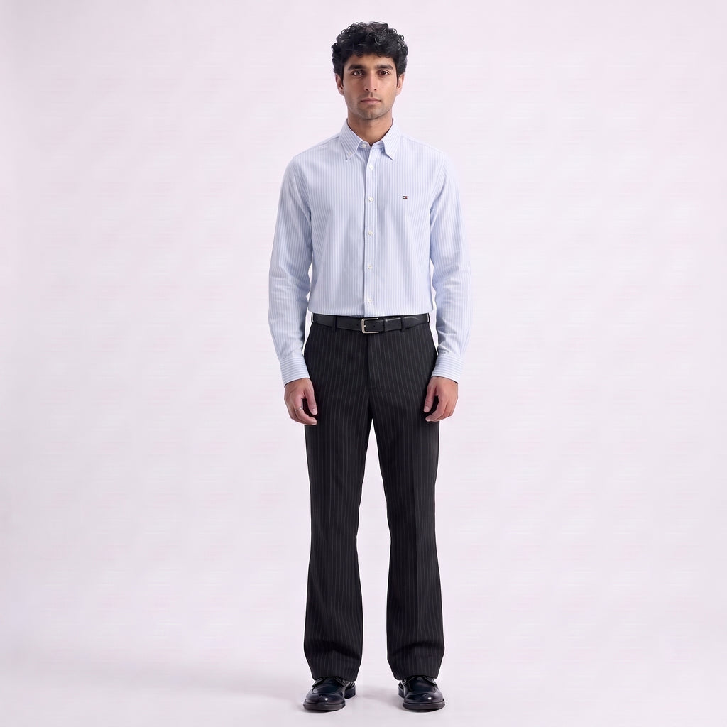 Tommy Hilfiger Sky Blue Pinstripe Button-Down
