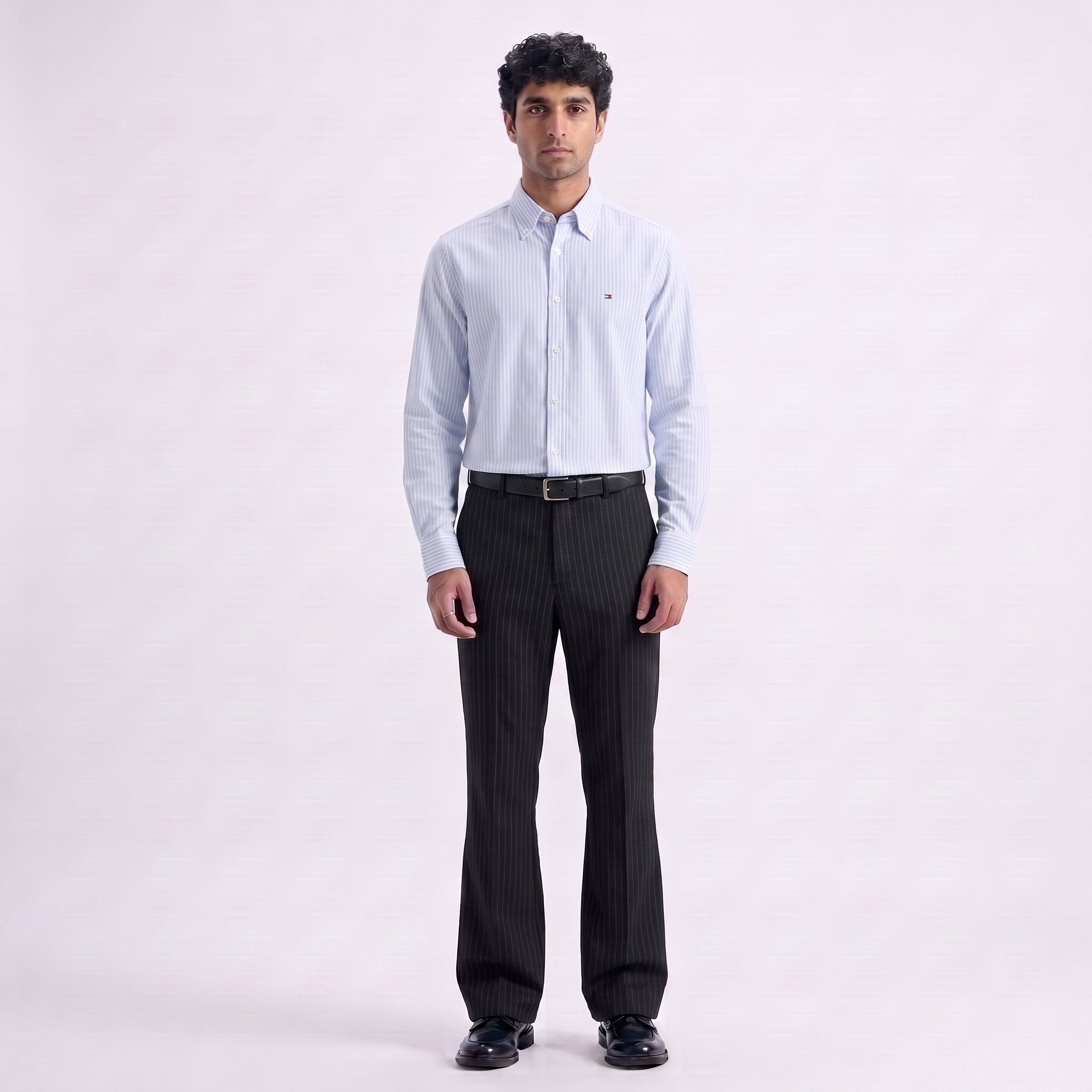 Tommy Hilfiger Sky Blue Pinstripe Button-Down